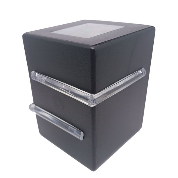 04 arandela luminaria light 2 fachos 2 aletas interno externo g9