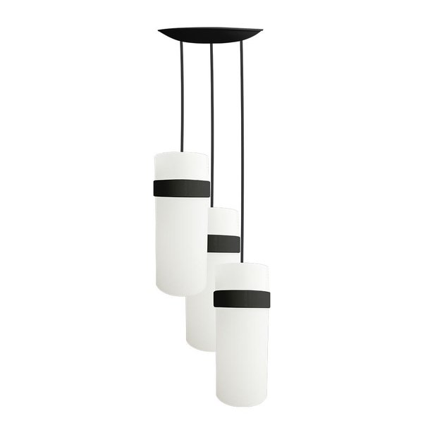 03 lustre pendente oxford triplo luminaria cozinha quarto sala