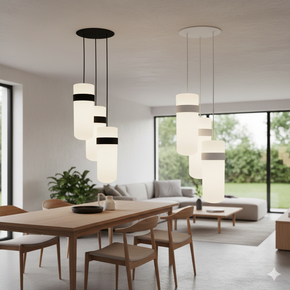 05 lustre pendente oxford triplo luminaria cozinha quarto sala