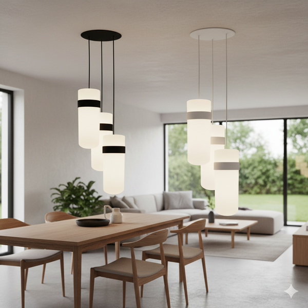 05 lustre pendente oxford triplo luminaria cozinha quarto sala