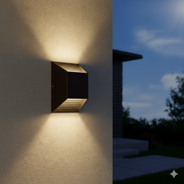 05 arandela luminaria cairo parede 2 facho interno externo muro