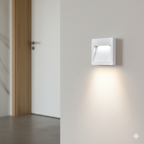 07 arandela luminaria led viena parede externo interno branca