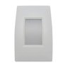 09 arandela luminaria led branco quente embutir 4x2 parede blindada