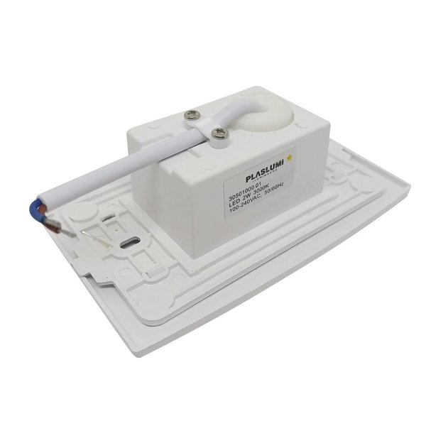 11 arandela luminaria led branco quente embutir 4x2 parede blindada